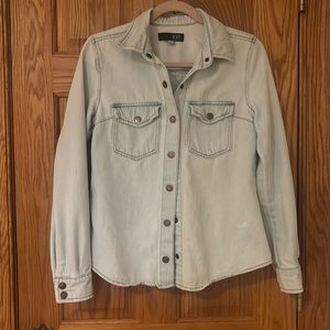 Denim shacket